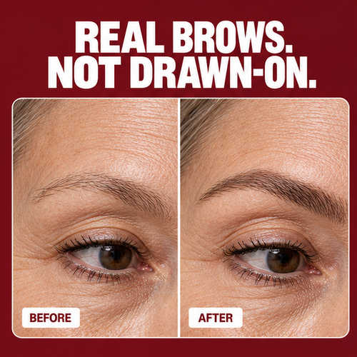 Properly brow stamp natural before and after result