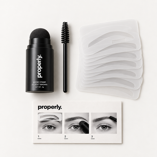 Properly section: Complete Properly brow stamp kit
