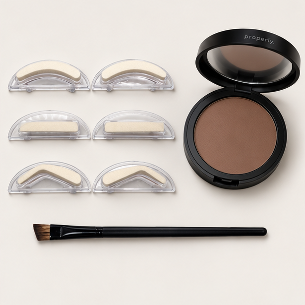 Properly brow shape stamp kit contents