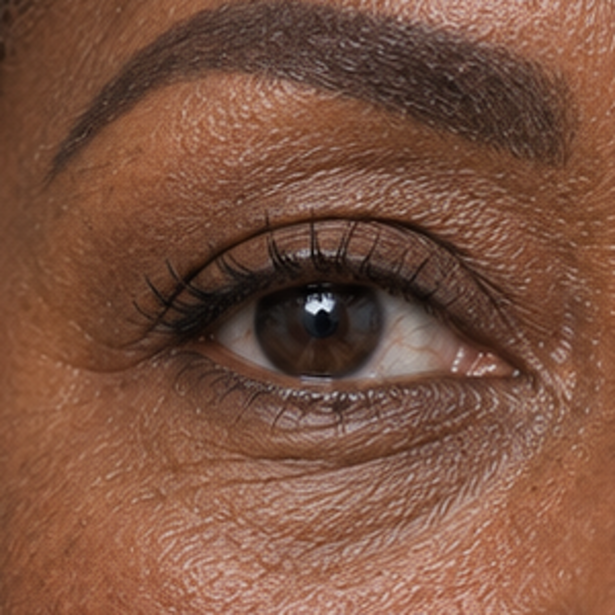 Deep Brown finished eyebrow