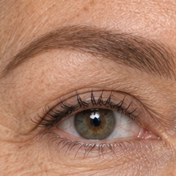 Soft Brown finished eyebrow