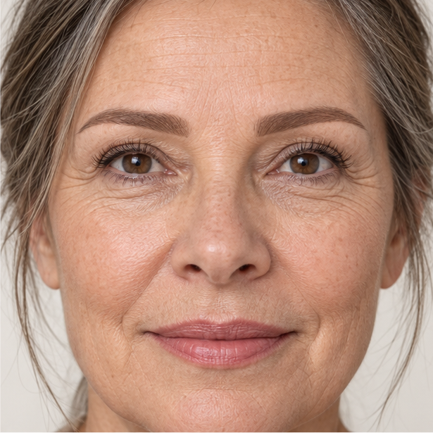 Straight brow shape